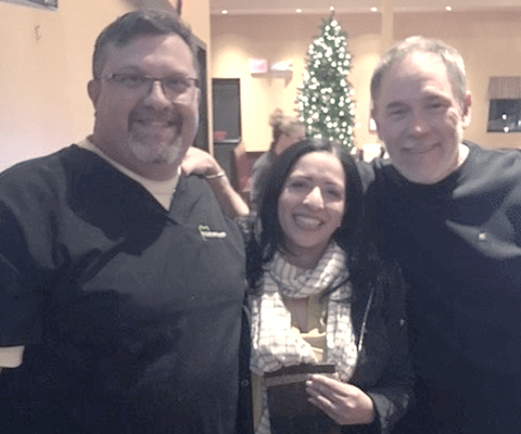 Dr. Carl Baccellieri, Dr Tomasa A Santana and Dr. Robert Starner at Baccellieri Family Dentistry.